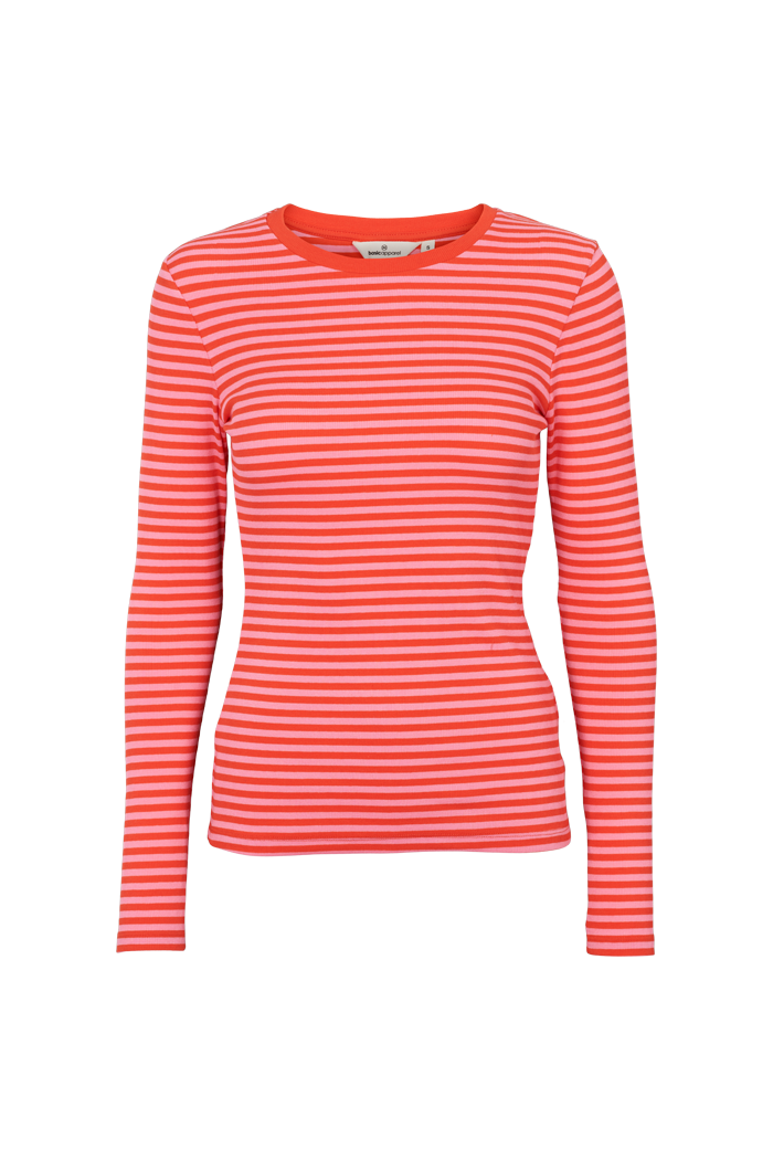 Basic Apparel Ludmilla LS Tee T-shirts 755 grenadine / pink carnation